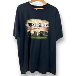 Joe Bonamassa Band‎ Tee XXL Rock History 2013 London Tour Merch Black Stonehedge